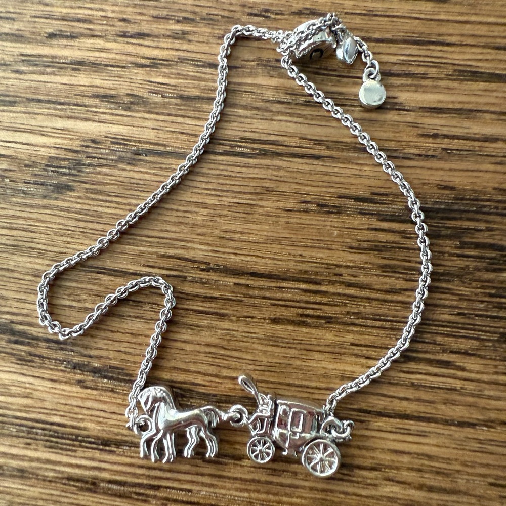 Coach Silver Horse and Carriage Bracelet